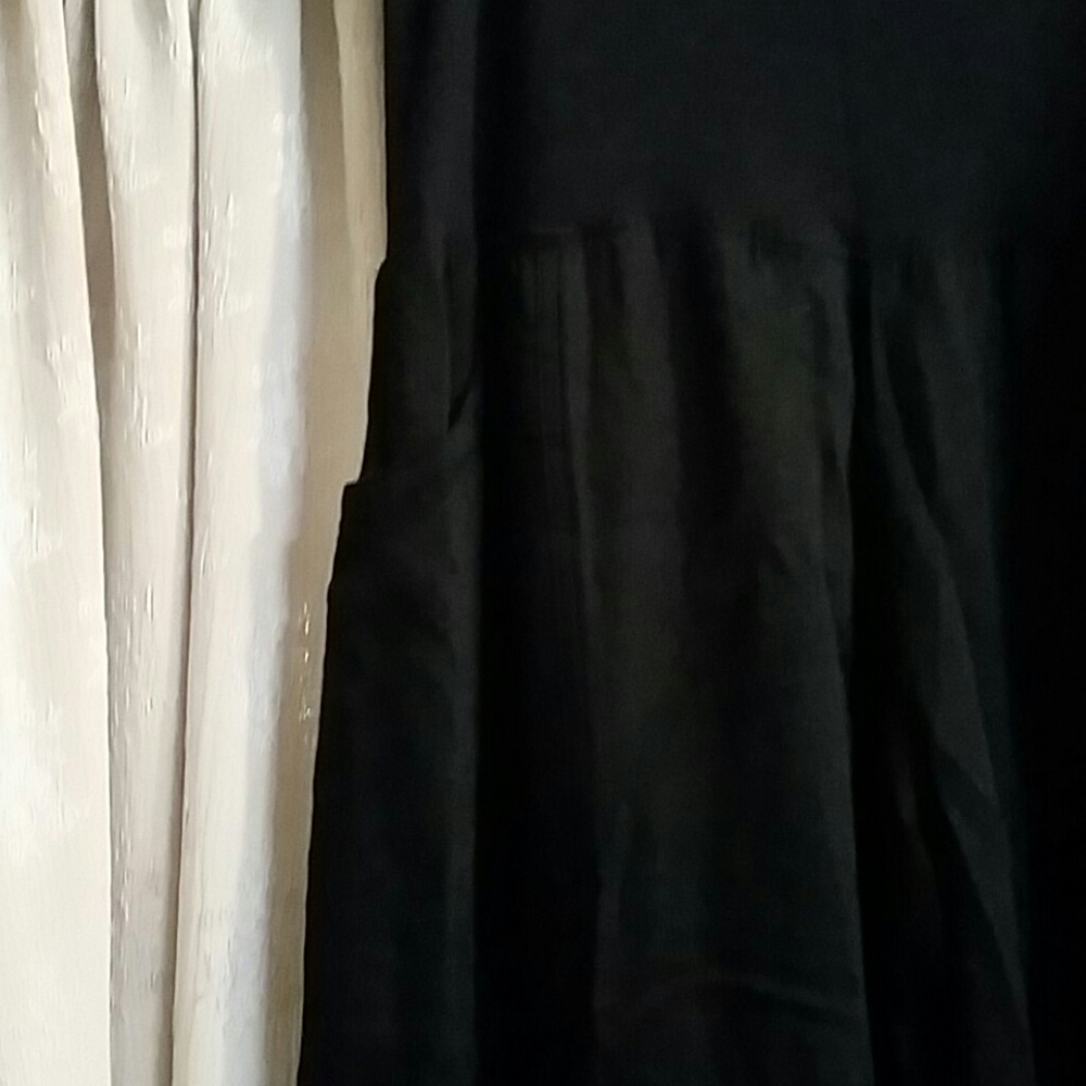 Palazzo, lightweight black pants. - Picture 4 of 5